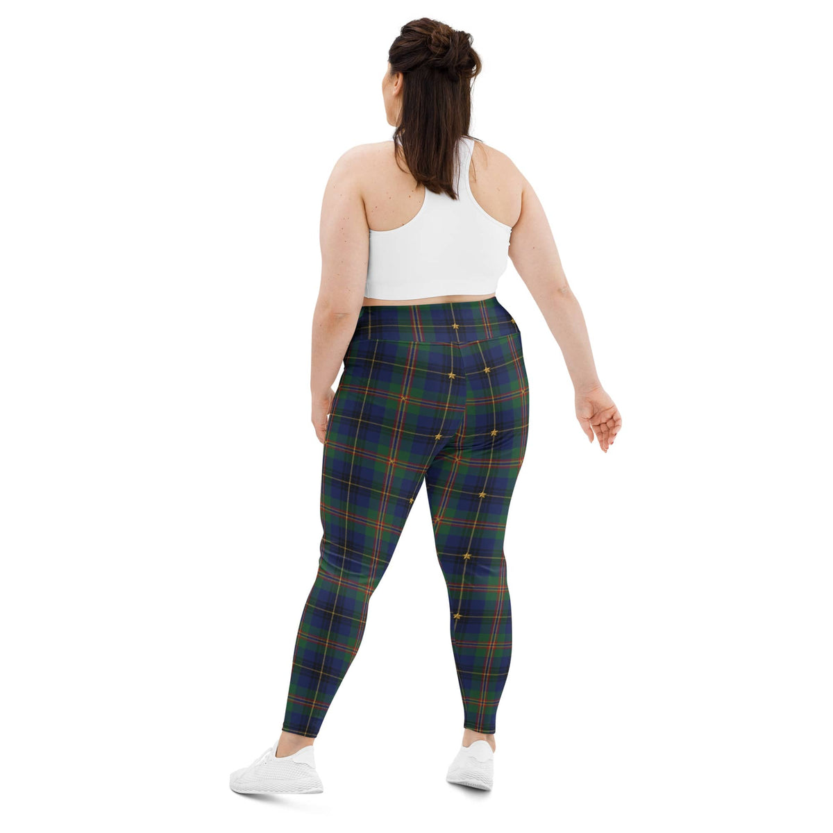 Gilded Star Tartan Plus Size Leggings