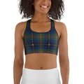 Gilded Star Tartan Sports Bra