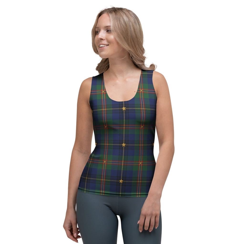 Gilded Star Tartan Tank Top