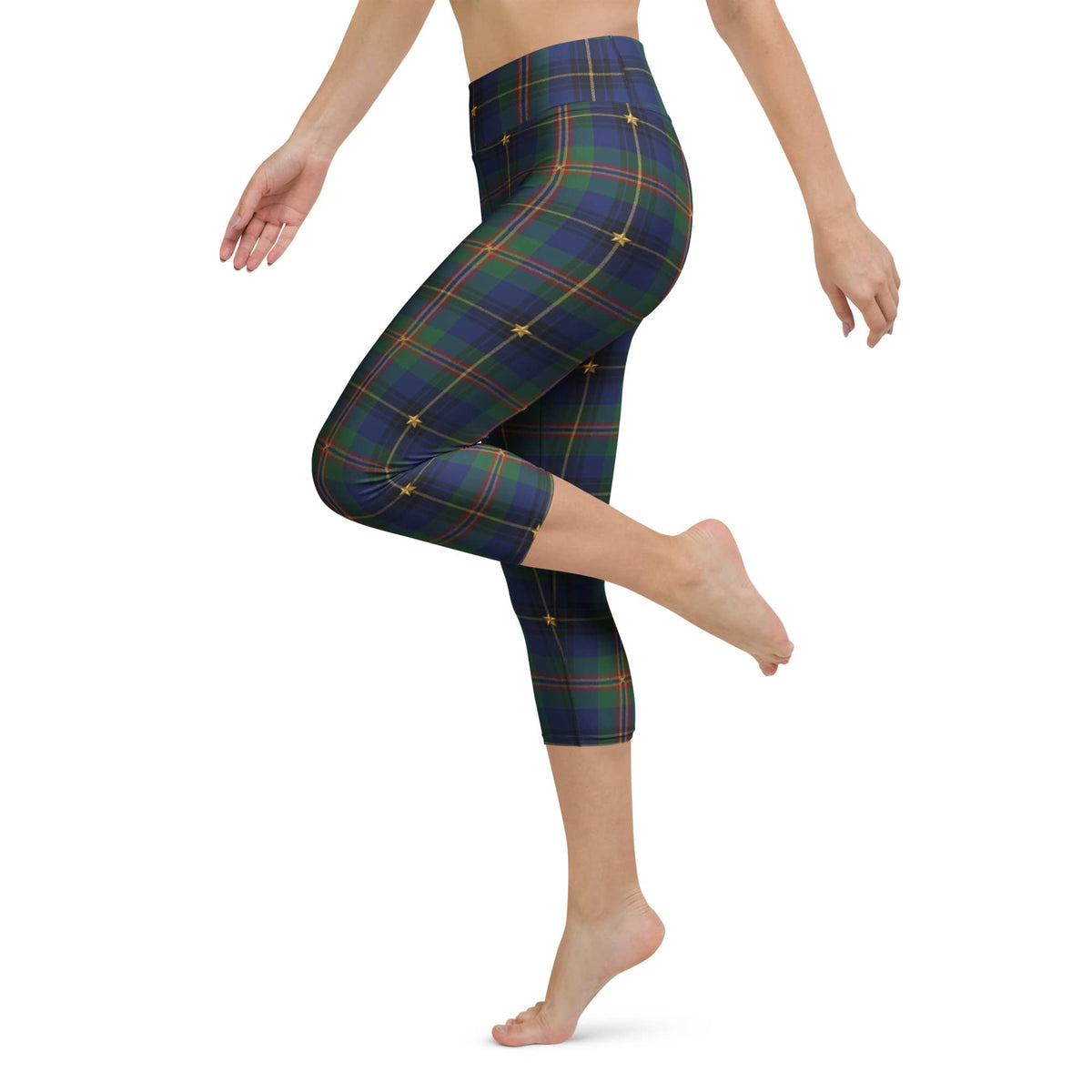 Gilded Star Tartan Yoga Capris
