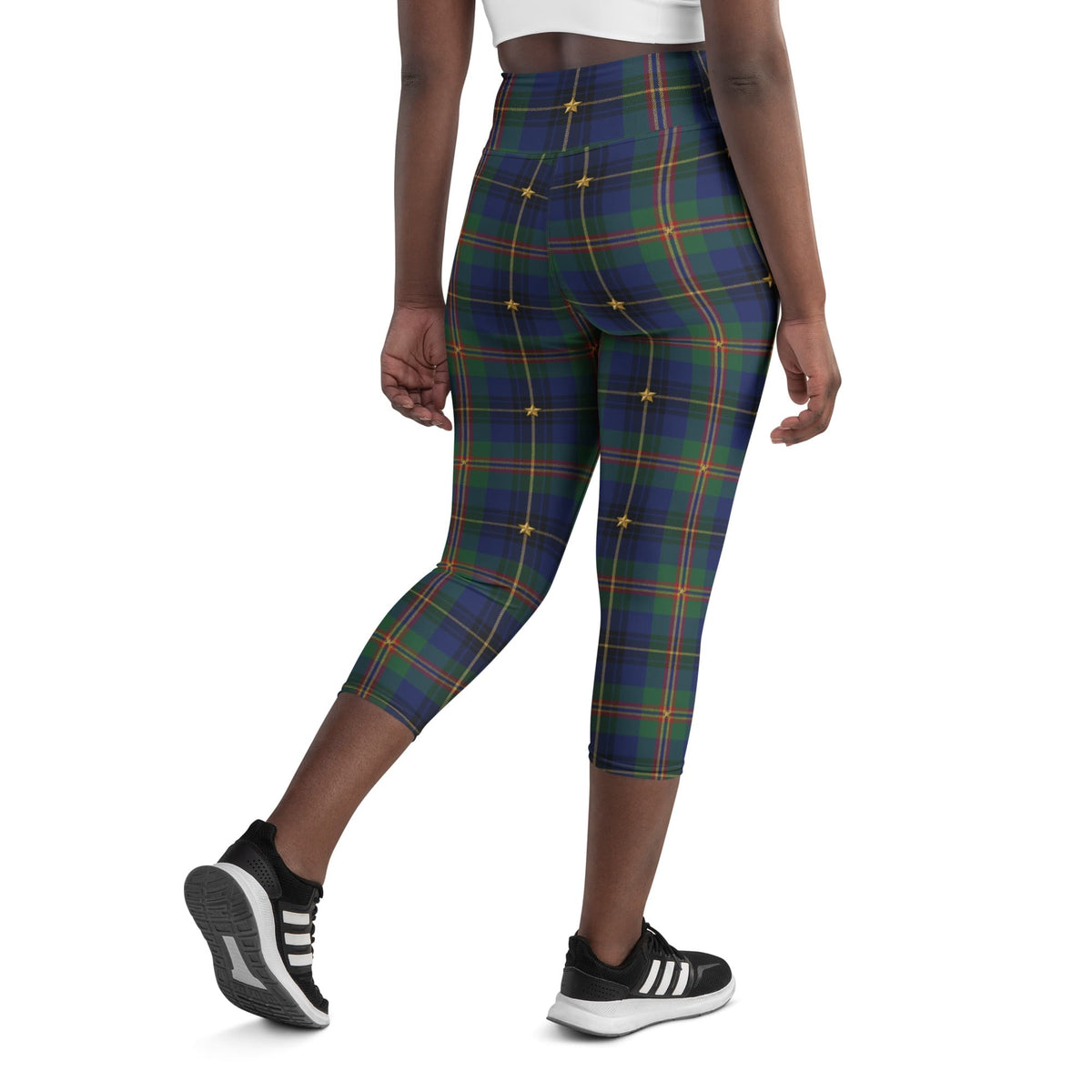 Gilded Star Tartan Yoga Capris