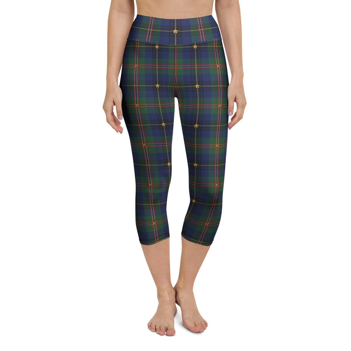 Gilded Star Tartan Yoga Capris