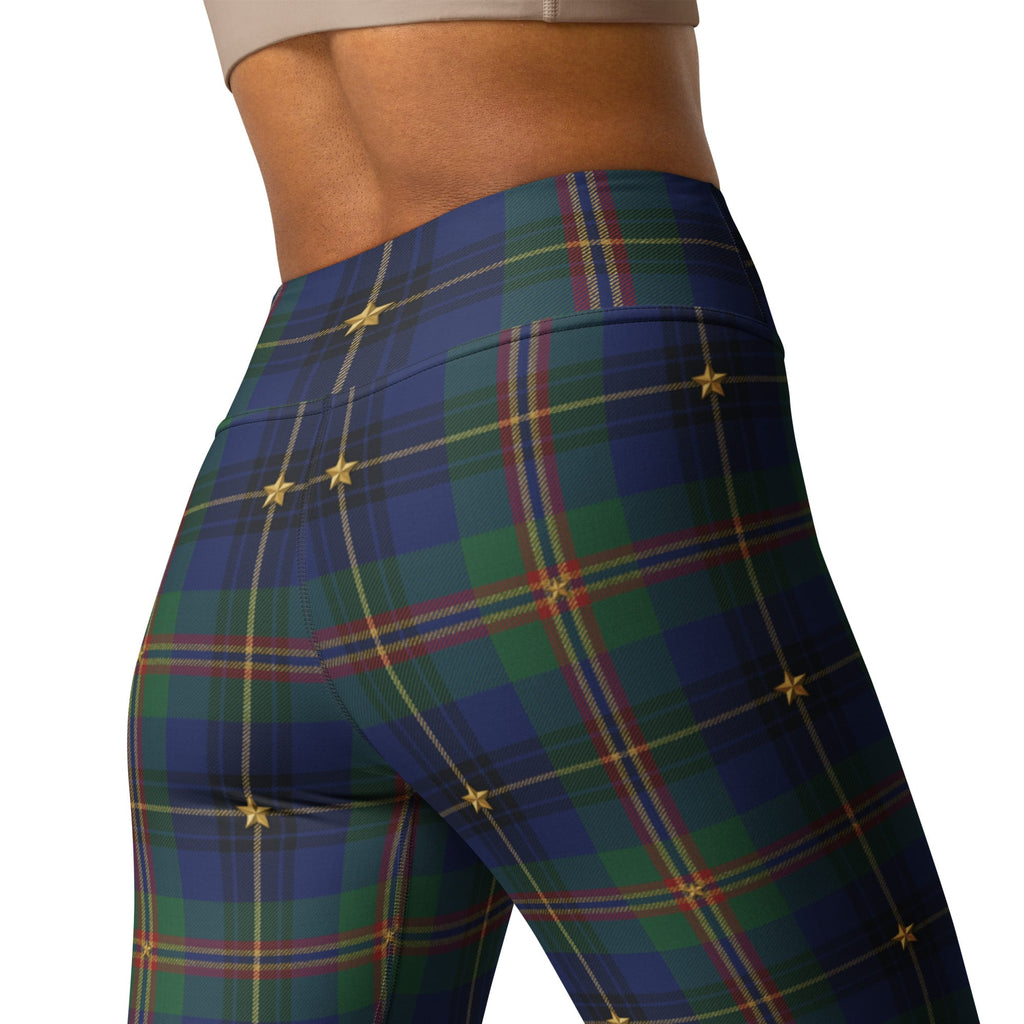 Gilded Star Tartan Yoga Leggings