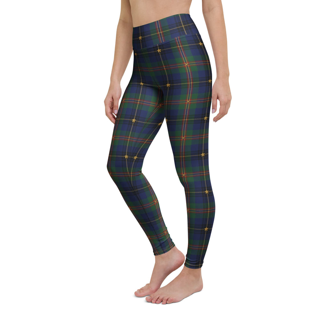 Gilded Star Tartan Yoga Leggings