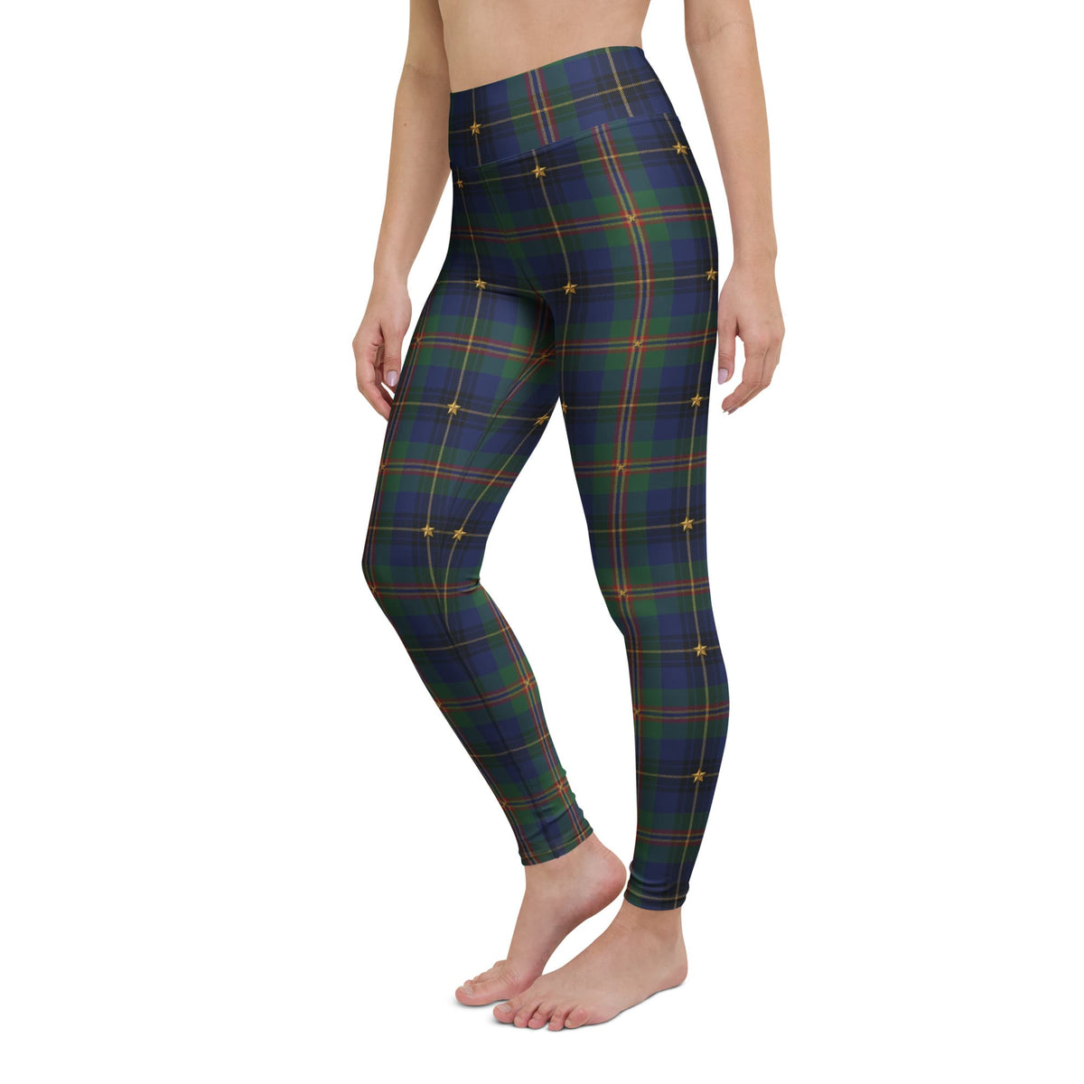 Gilded Star Tartan Yoga Leggings