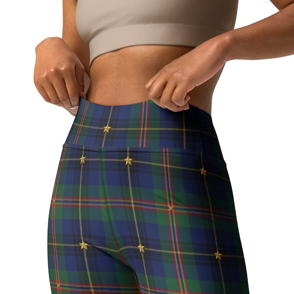 Gilded Star Tartan Yoga Leggings