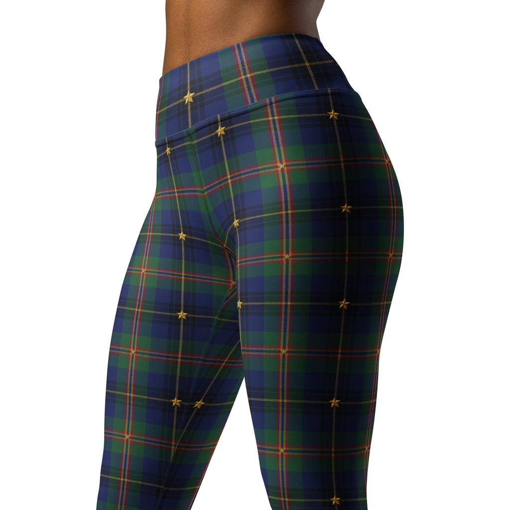 Gilded Star Tartan Yoga Leggings