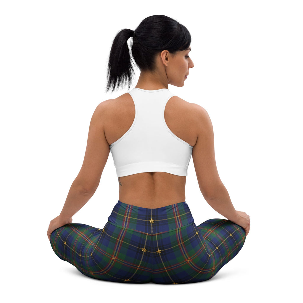 Gilded Star Tartan Yoga Leggings