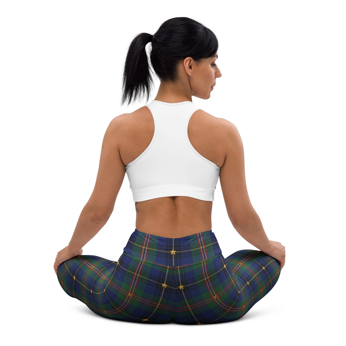 Gilded Star Tartan Yoga Leggings