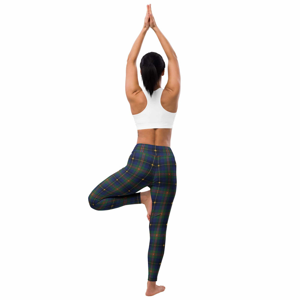 Gilded Star Tartan Yoga Leggings