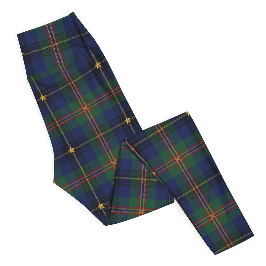 Gilded Star Tartan Yoga Leggings