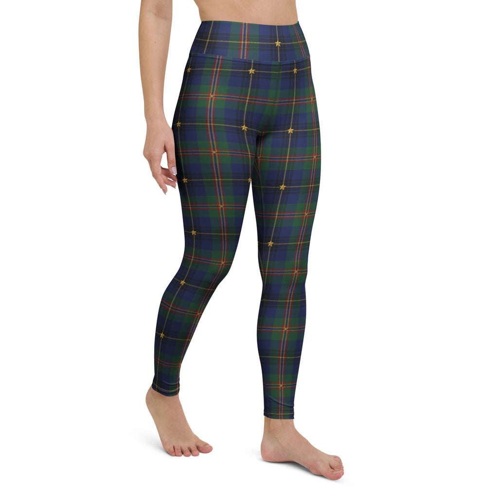 Gilded Star Tartan Yoga Leggings