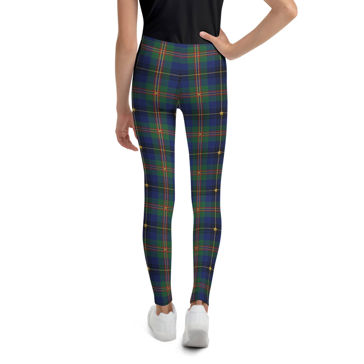 Gilded Star Tartan Youth Leggings