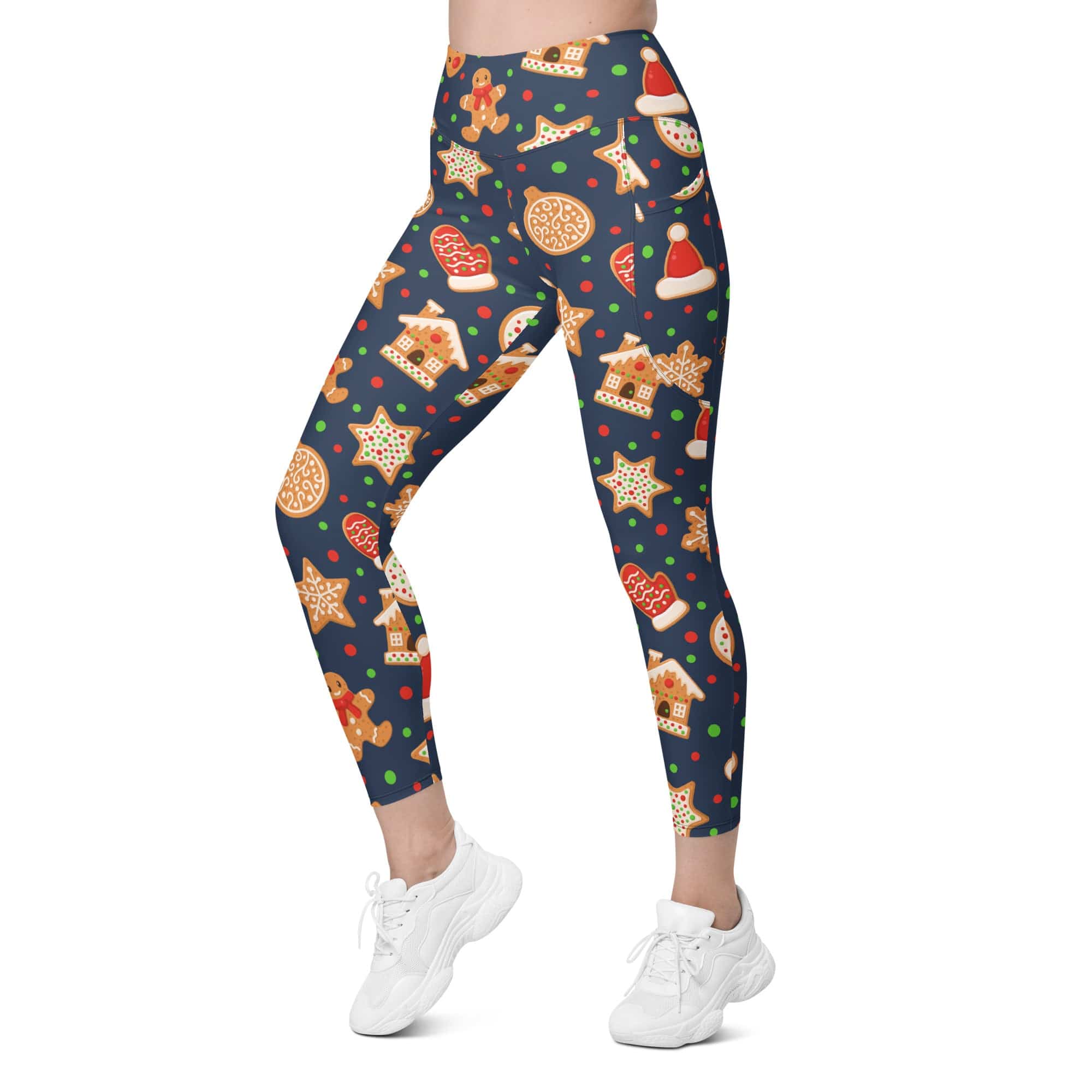 Gingerbread Delight Leggings With Pockets