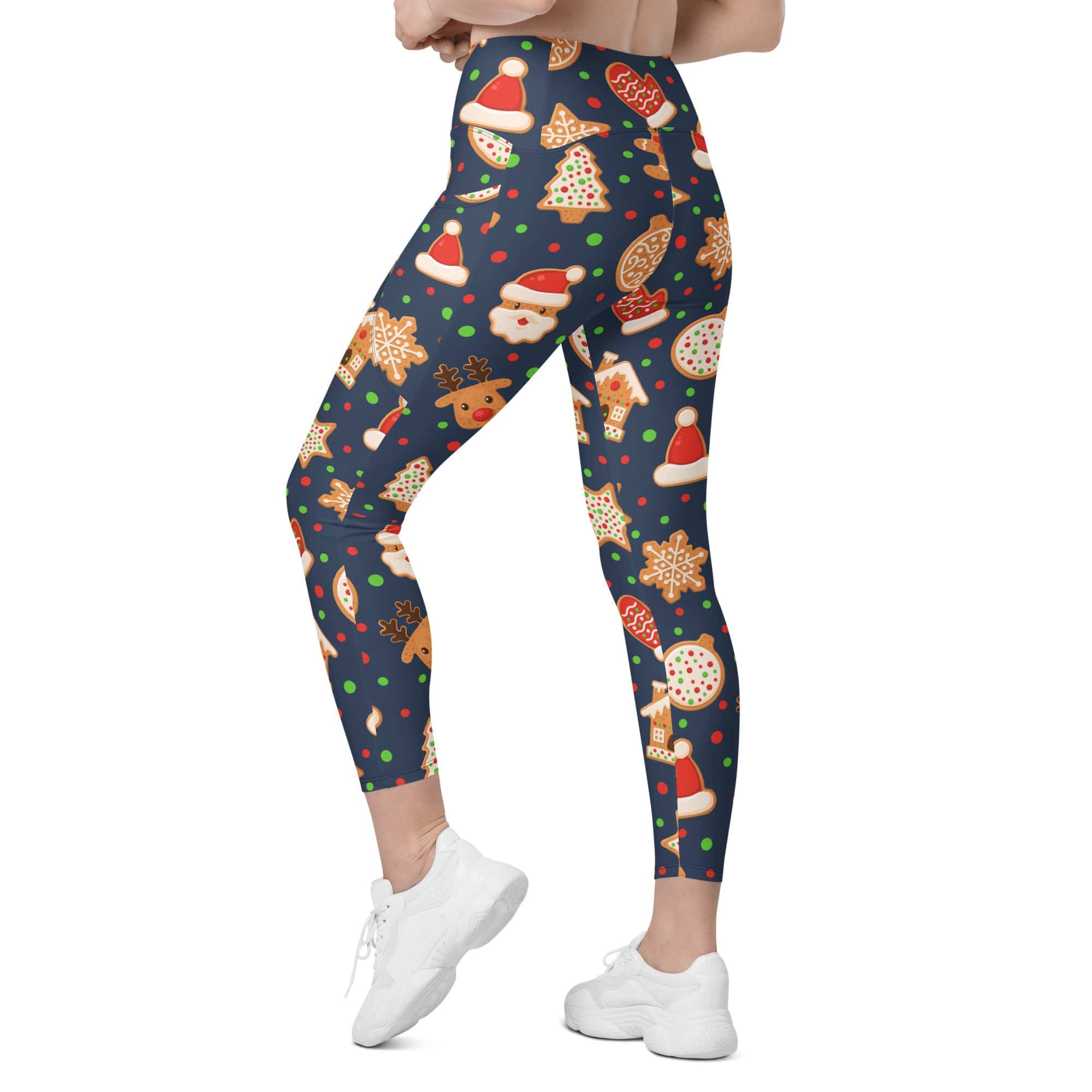 Gingerbread Delight Leggings With Pockets
