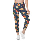 Gingerbread Delight Leggings With Pockets