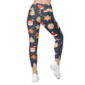 Gingerbread Delight Leggings With Pockets