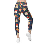 Gingerbread Delight Leggings With Pockets