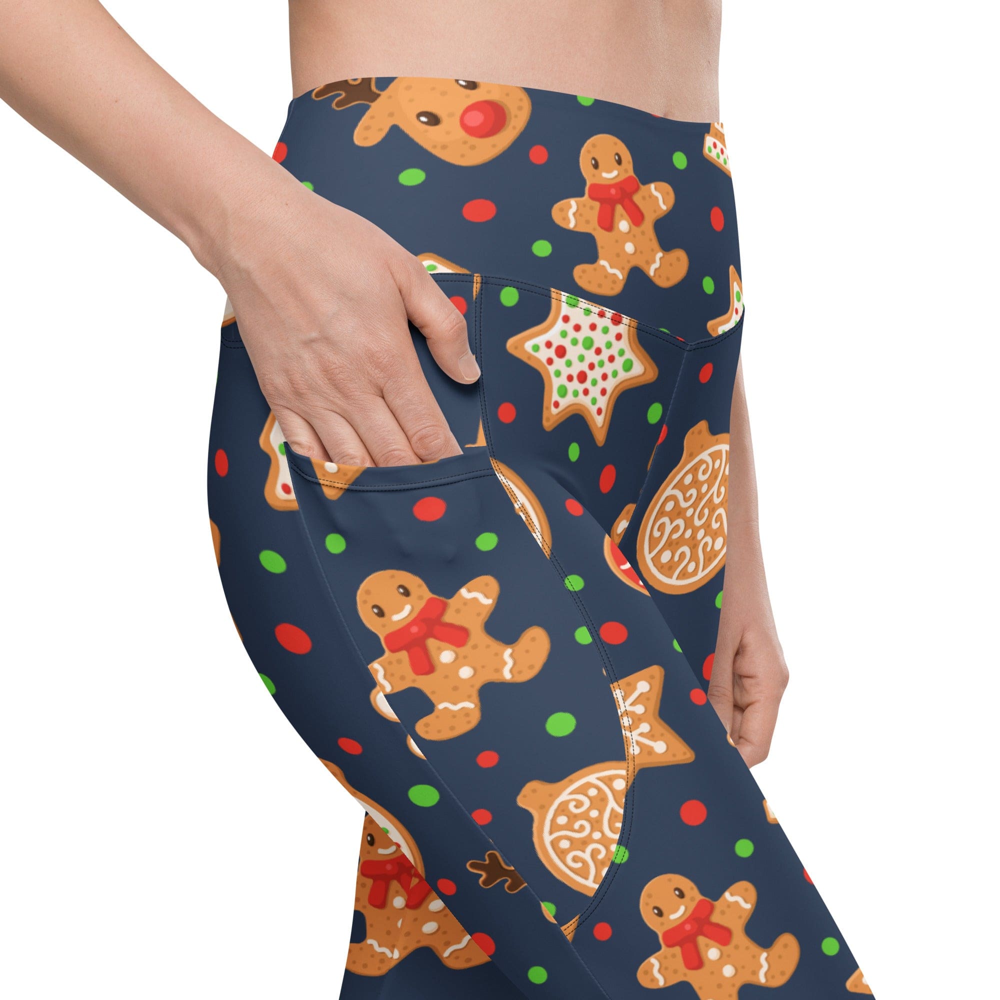 Gingerbread Delight Leggings With Pockets
