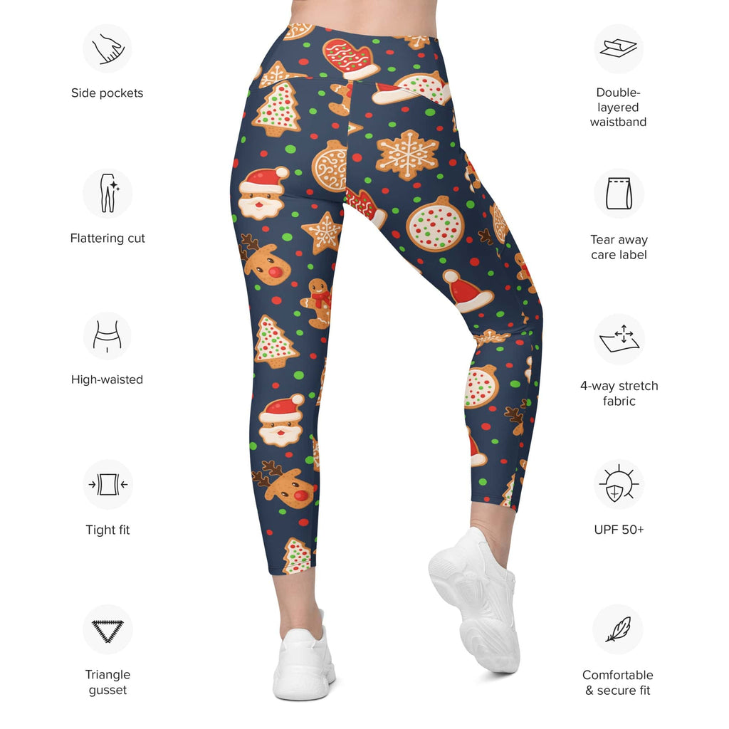 Gingerbread Delight Leggings With Pockets