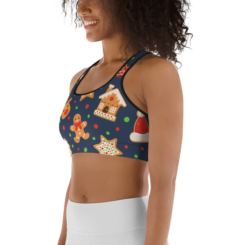 Gingerbread Delight Sports Bra