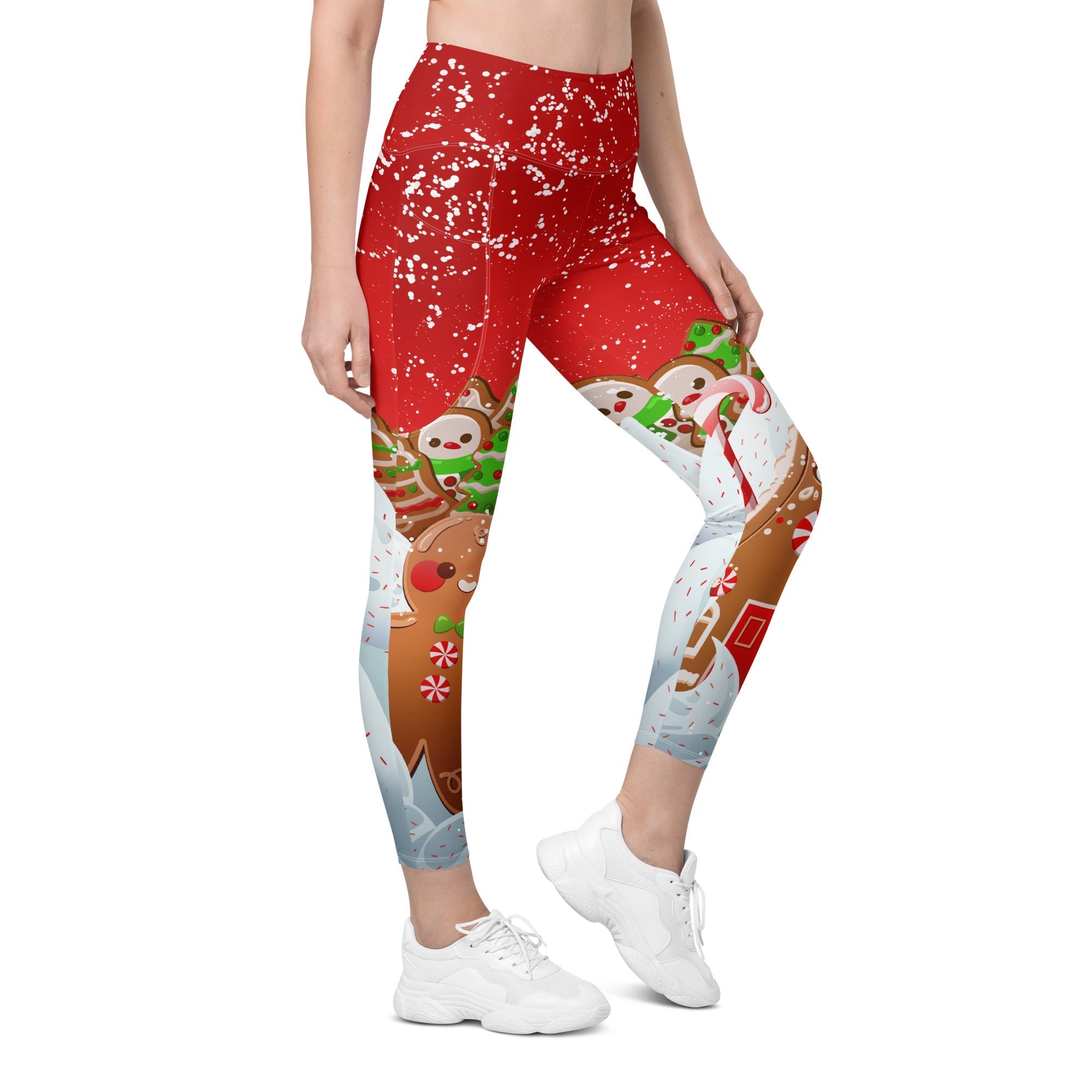 Gingerbread Man Leggings With Pockets