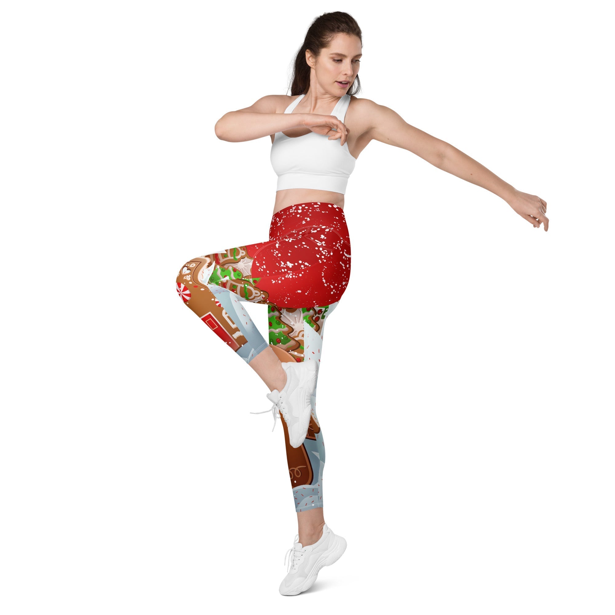 Gingerbread Man Leggings With Pockets