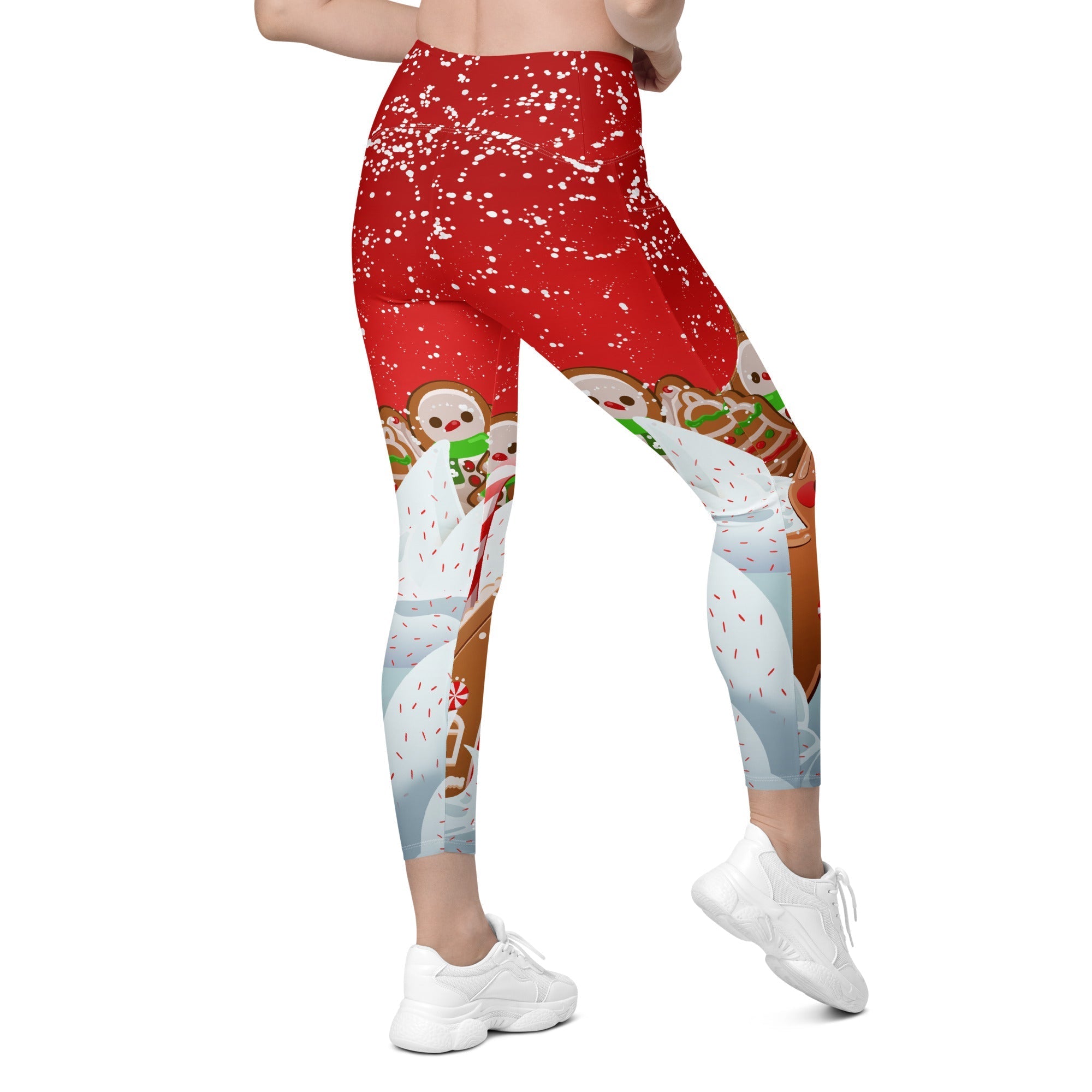 Gingerbread Man Leggings With Pockets