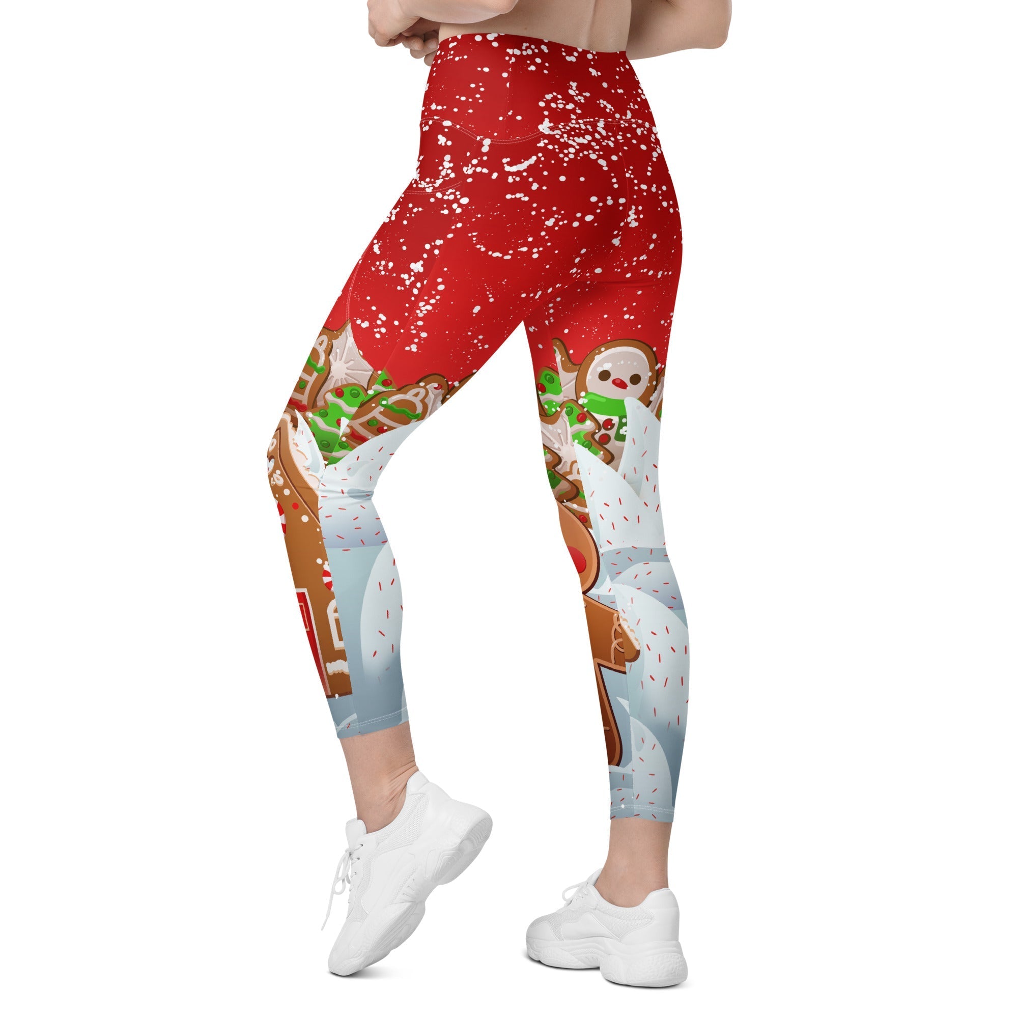 Gingerbread Man Leggings With Pockets