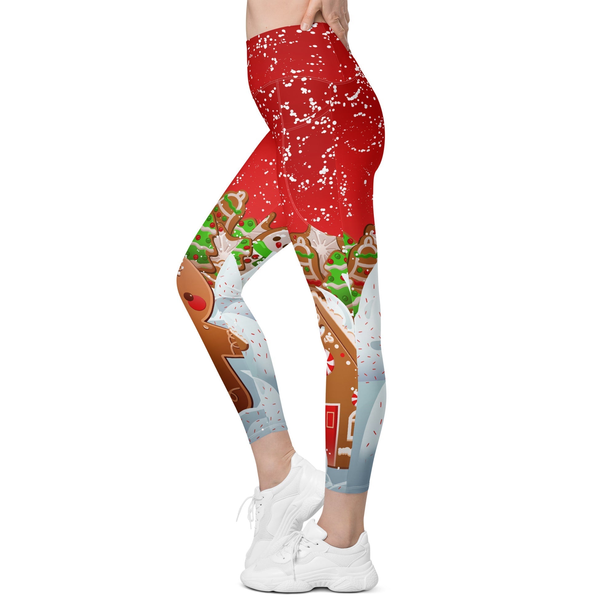 Gingerbread Man Leggings With Pockets