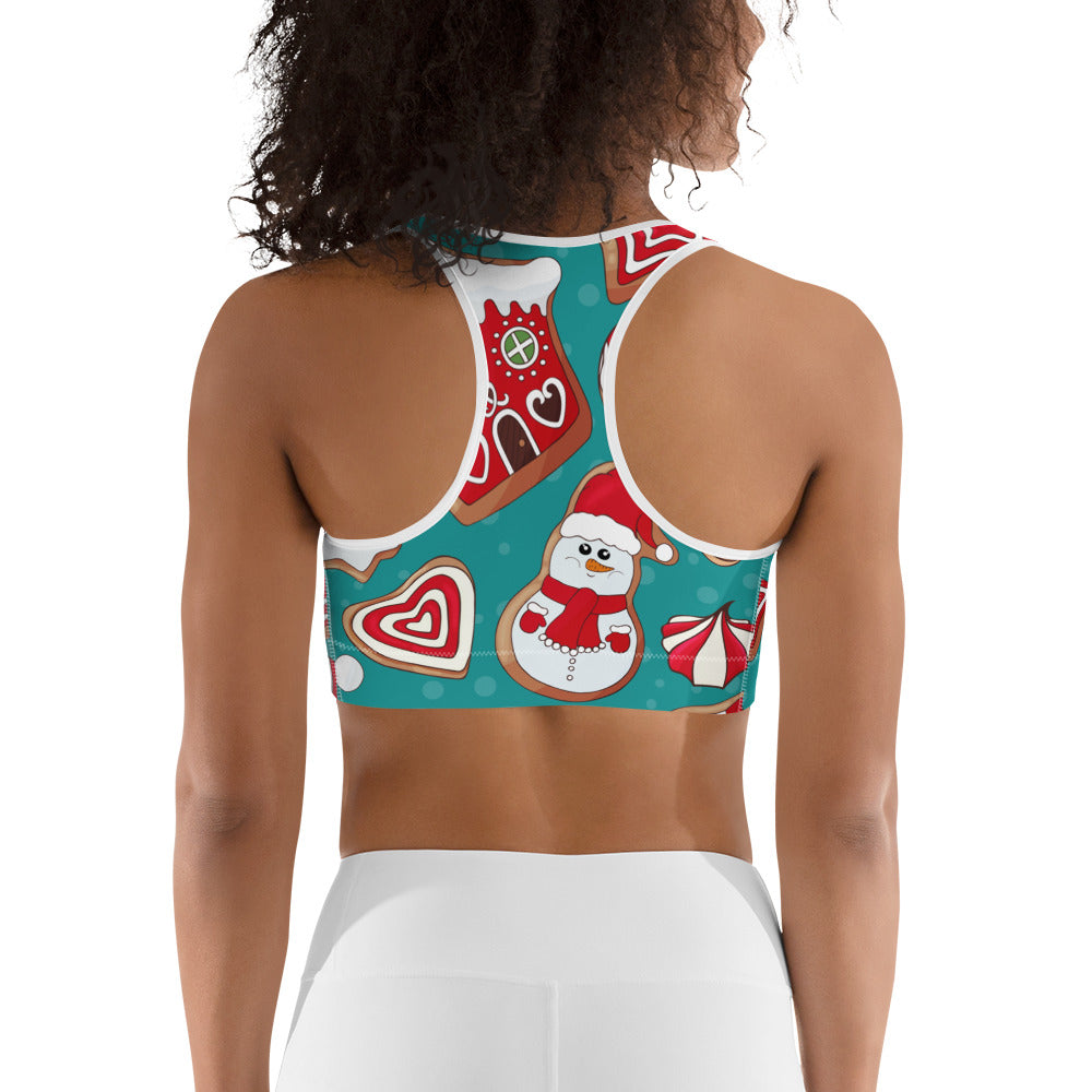 Gingerbread Wonderland Sports Bra