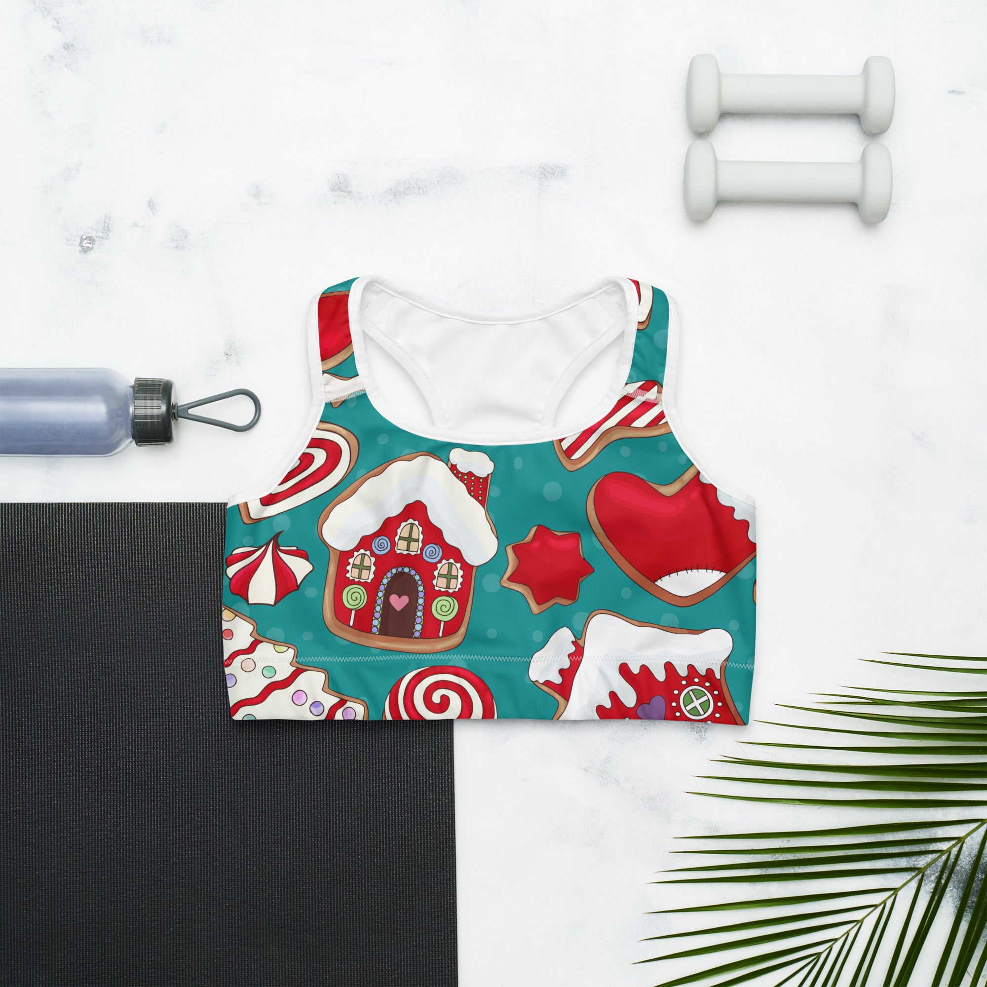 Gingerbread Wonderland Sports Bra