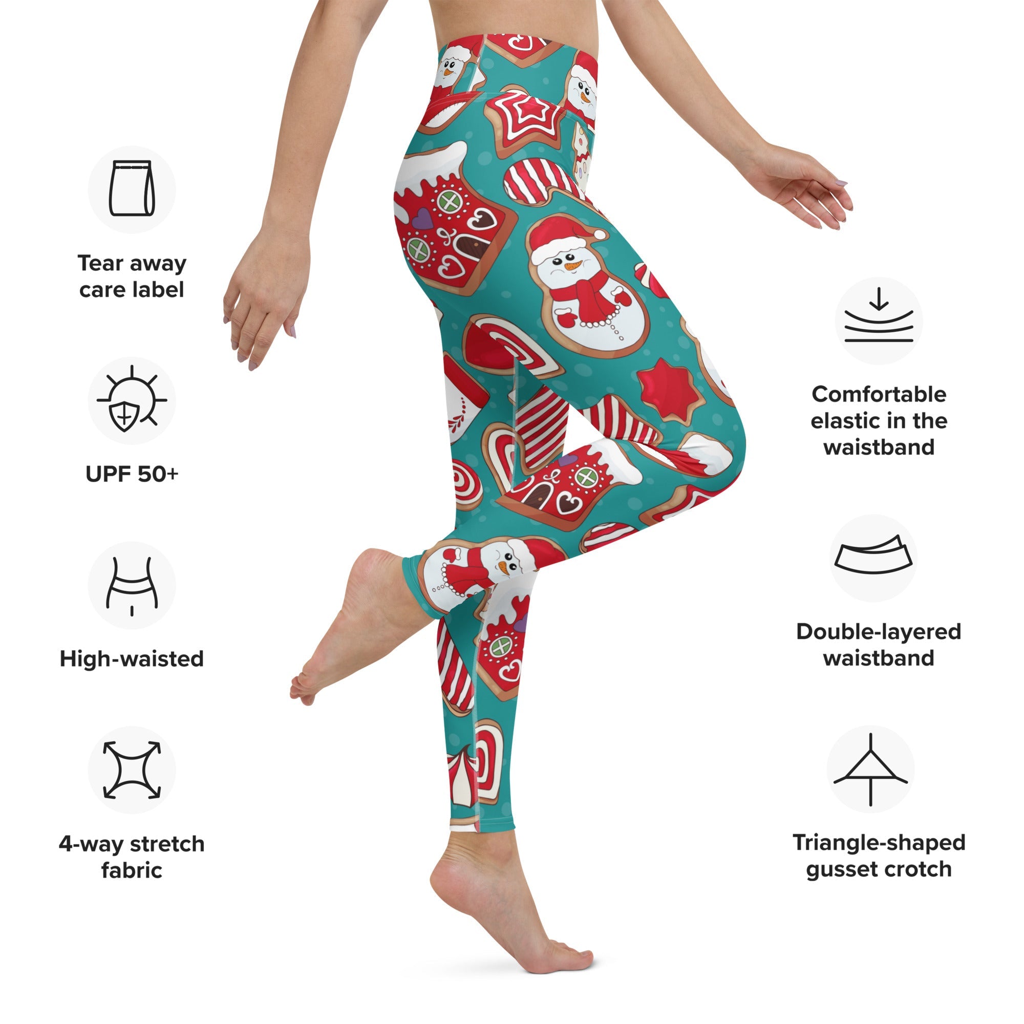 Gingerbread Wonderland Yoga Leggings