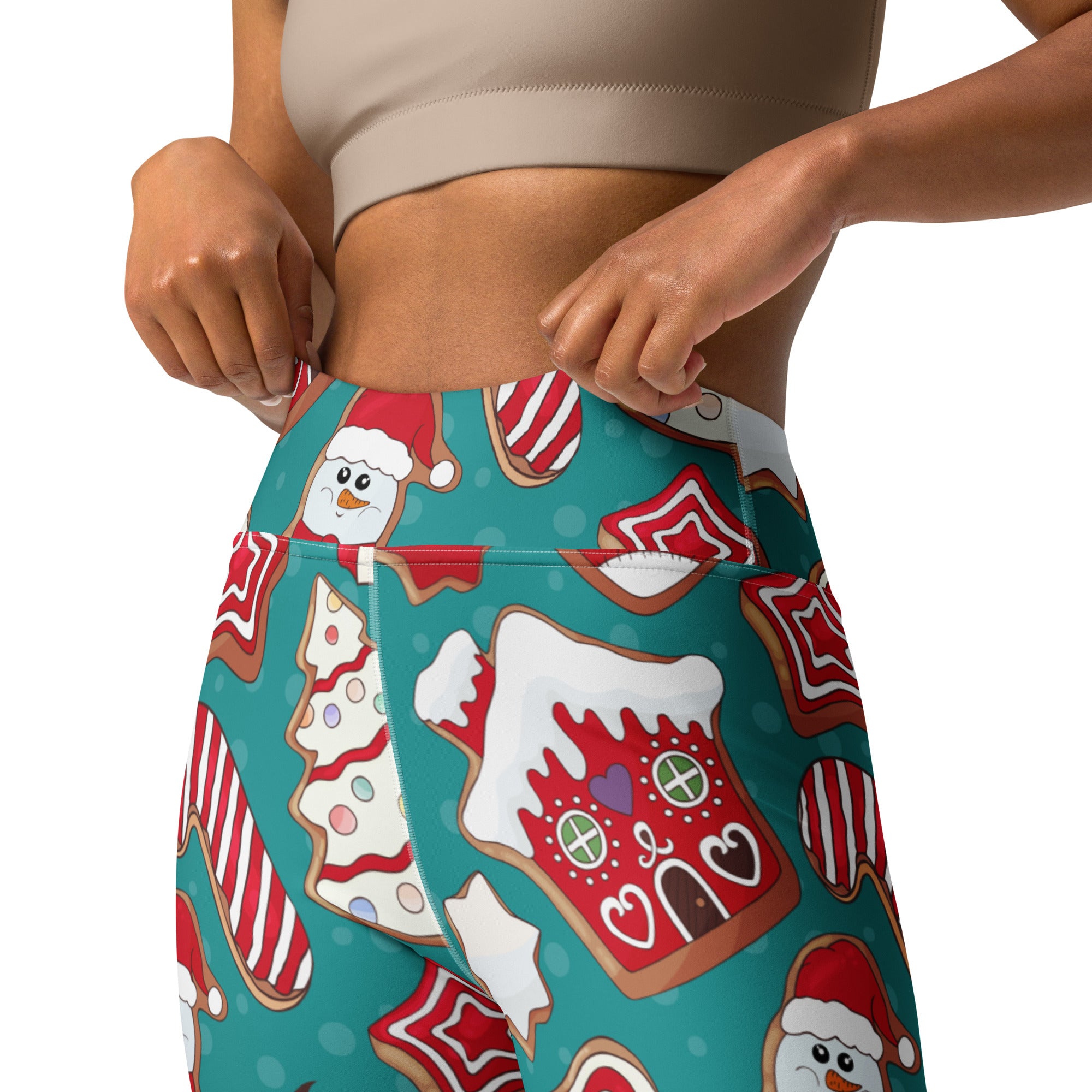 Gingerbread Wonderland Yoga Leggings