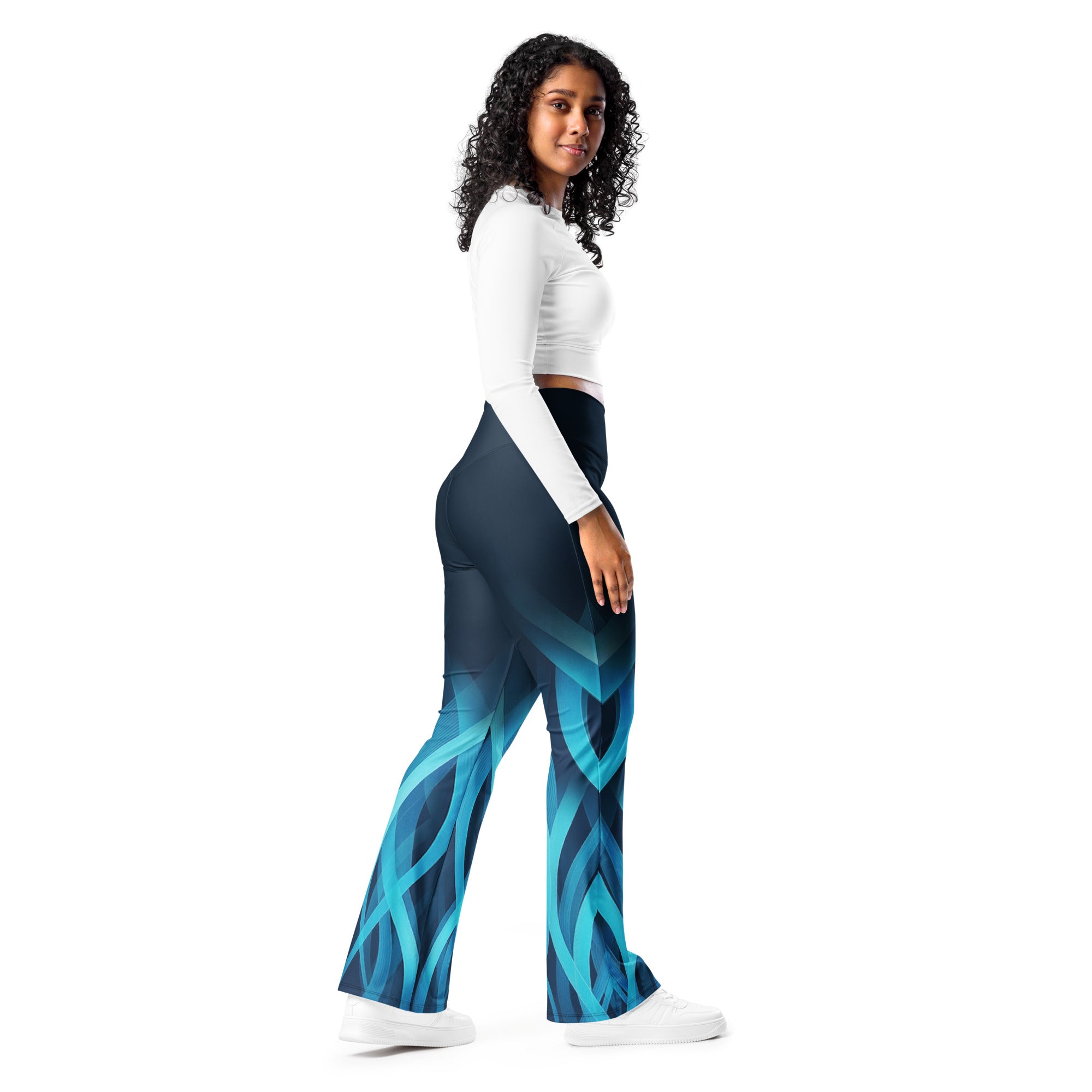 Glacier Flame Flare Leggings