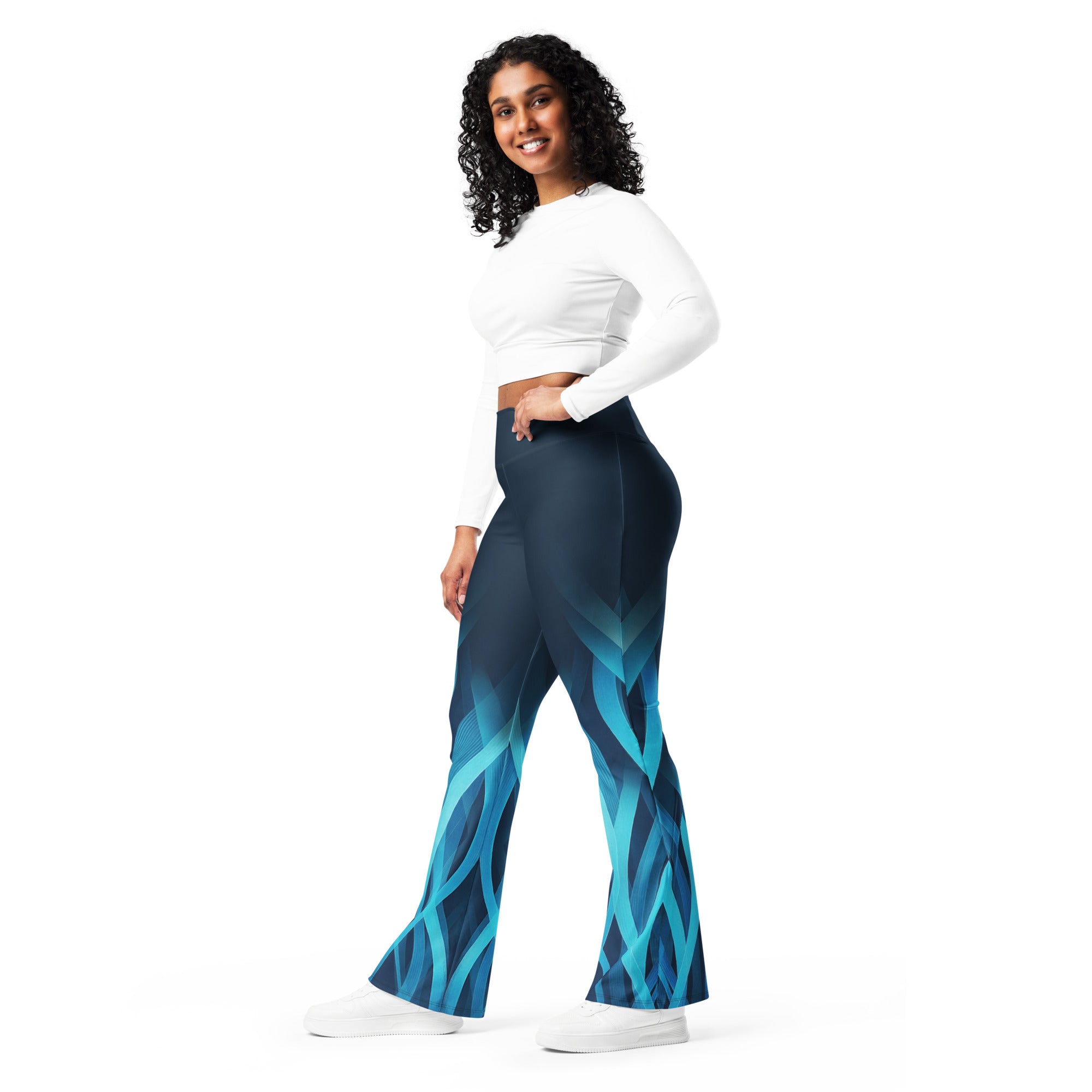 Glacier Flame Flare Leggings