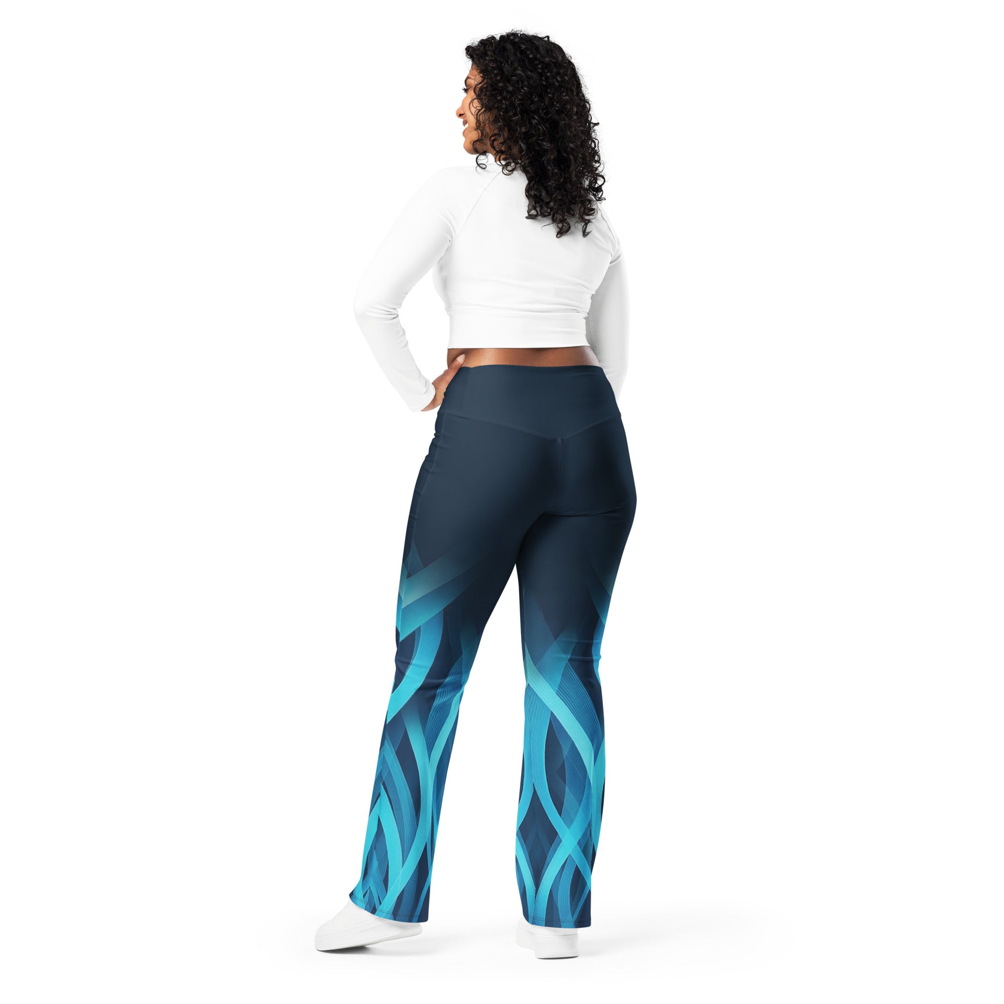 Glacier Flame Flare Leggings