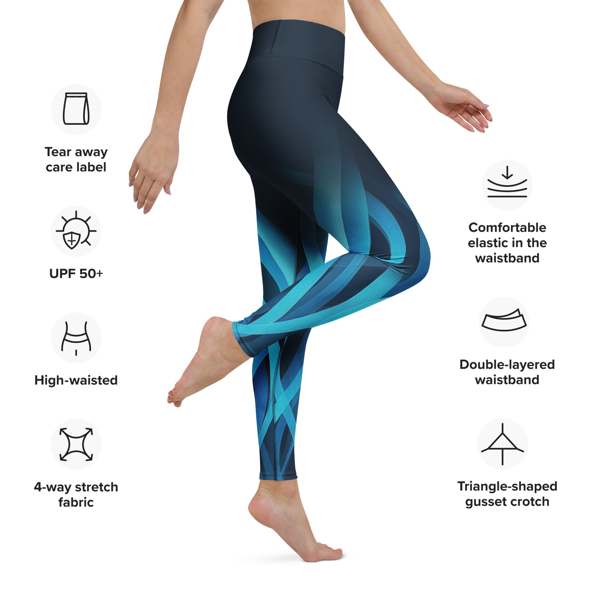 Glacier Flame Yoga Leggings