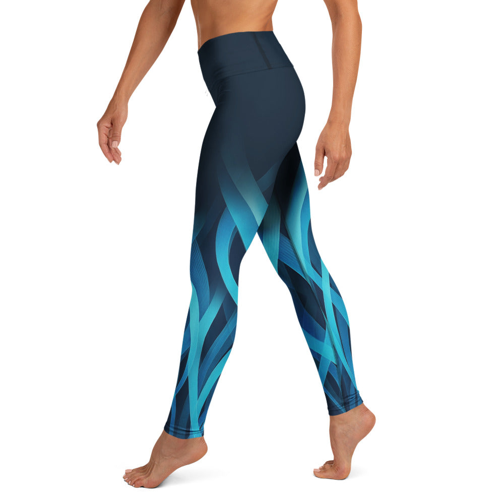 Glacier Flame Yoga Leggings