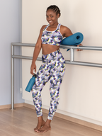 Glitchy Camo Sports Bra