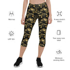 Gold Butterfly Capris