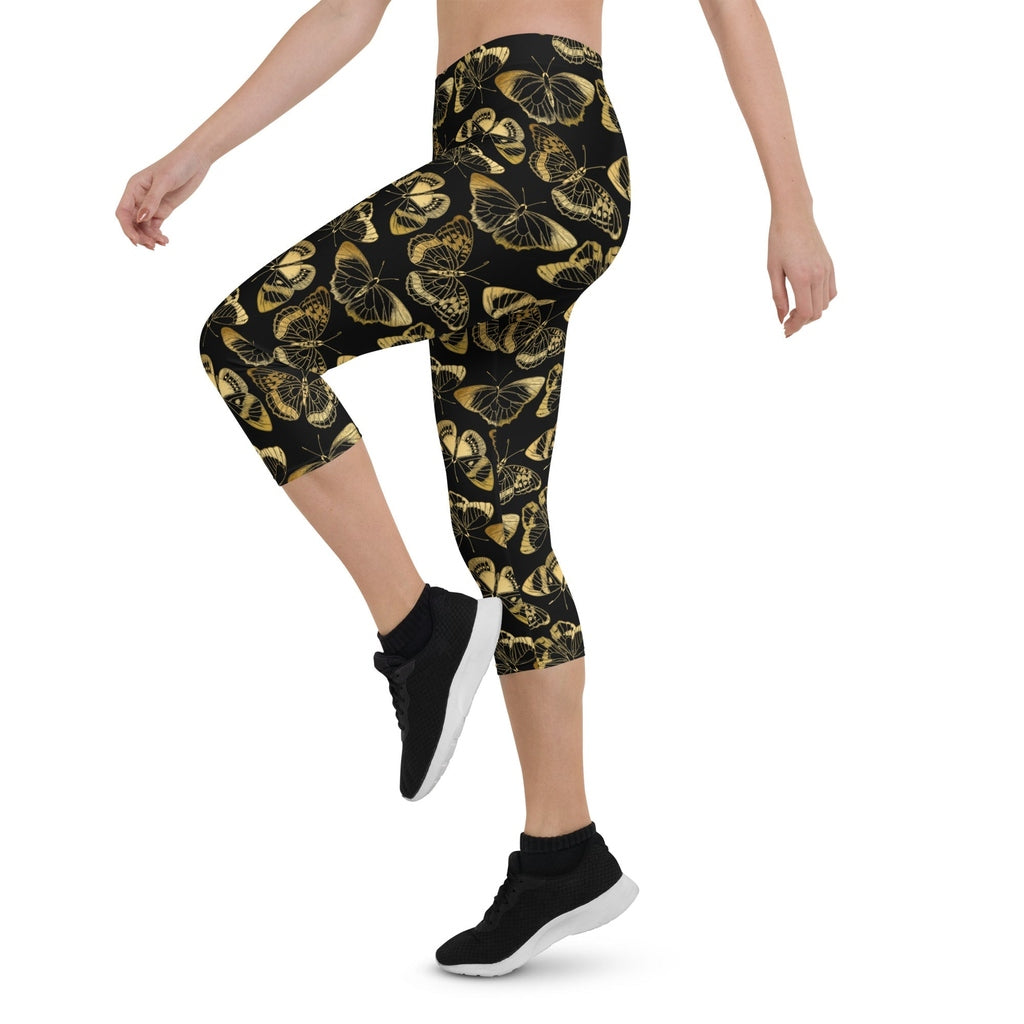 Gold Butterfly Capris