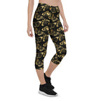 Gold Butterfly Capris