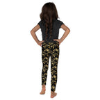 Gold Butterfly Kid's Leggings