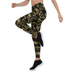 Gold Butterfly Leggings