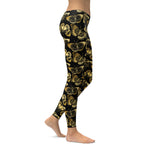Gold Butterfly Leggings