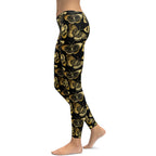 Gold Butterfly Leggings