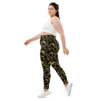 Gold Butterfly Plus Size Leggings