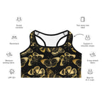 Gold Butterfly Sports Bra