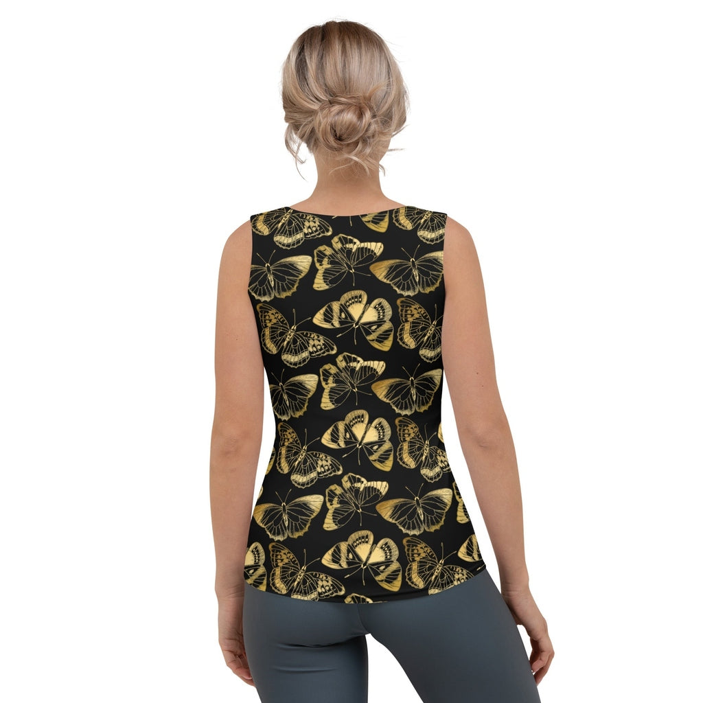 Gold Butterfly Tank Top